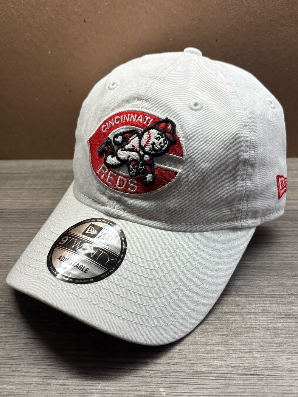 Cincinnati Reds Cooperstown Collection New Era 9Twenty White Retro Mr.Red Hat